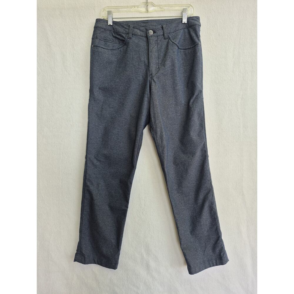 Lululemon ABC Pant Mens Size 30x29 Slim Tech Canvas Heather Navy Casual Stretch